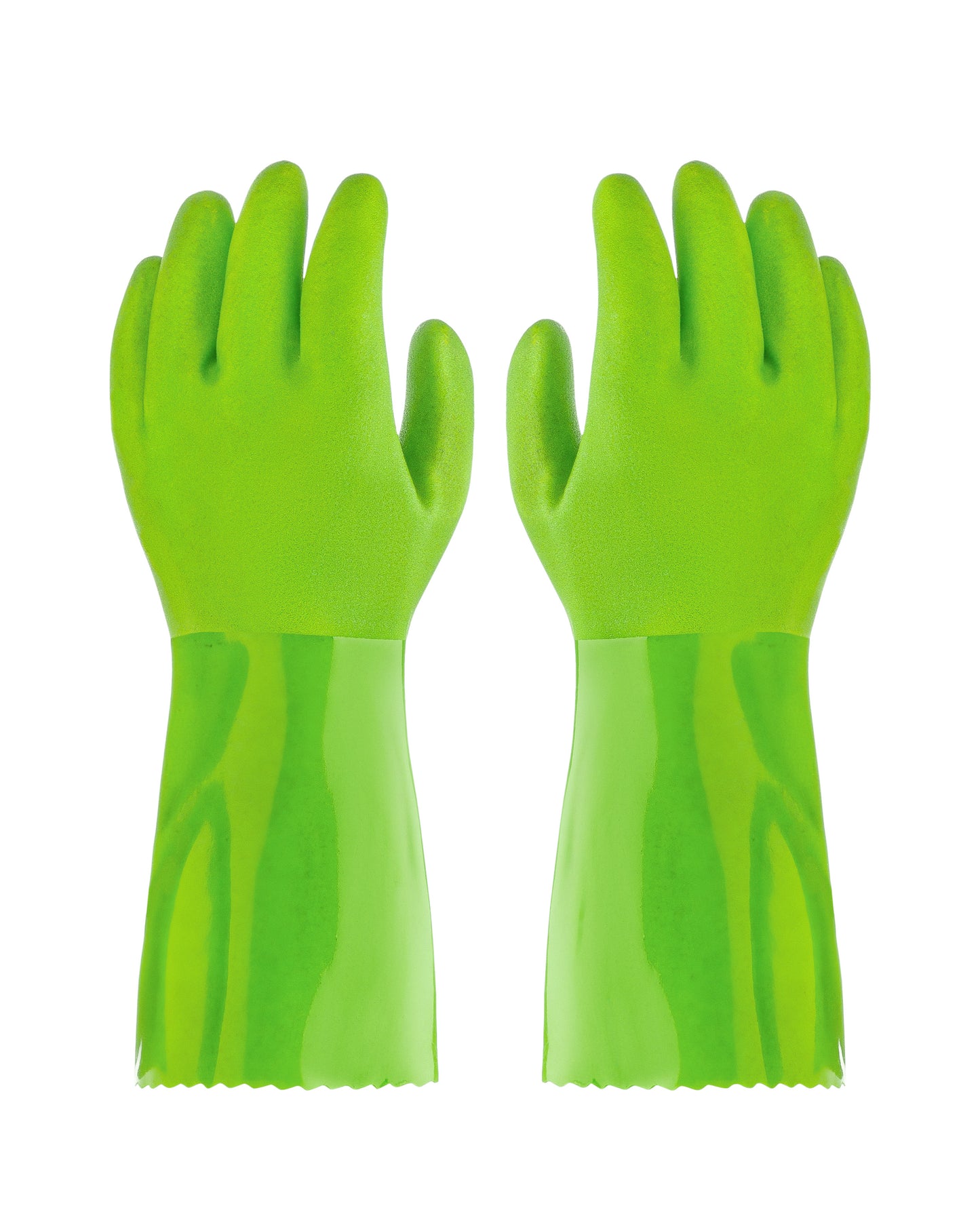 Kitchen-Star Rubber Green Gloves